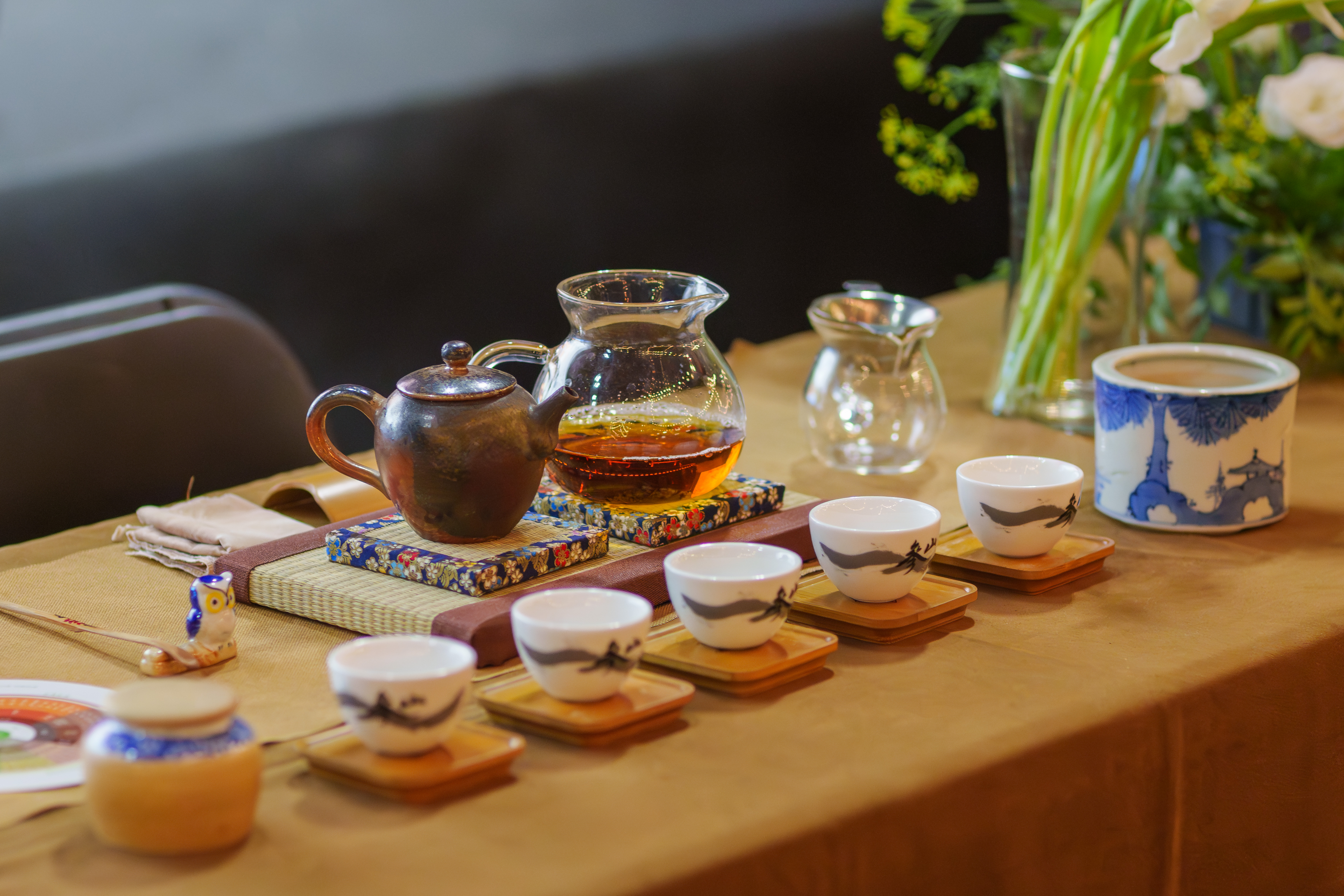 峨眉湖畔茶席